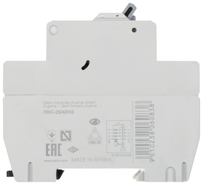 Siguranta automata cu protectie diferentiala 4P 25A 30mA 6kA HNC-25/4/003 EATON Siguranta automata cu protectie diferentiala 4P 25A 30mA 6kA HNC-25/4/003 EATON
