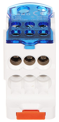 Bloc distributie 125A 1x10...70mm² la 7x2.5...16mm² Orno OR-LZ-8207/125 montaj sina DIN Bloc distributie 125A 1x10...70mm² la 7x2.5...16mm² Orno OR-LZ-8207/125 montaj sina DIN