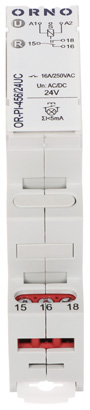 Releu pas cu pas 230V/16A alimentare 24VDC/AC VOR-PI-456/24UC ORNO montaj șină DIN