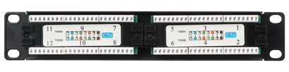 Patch panel mini UTP Cat.5 12 porturi 10" Patch panel mini UTP Cat.5 12 porturi 10"