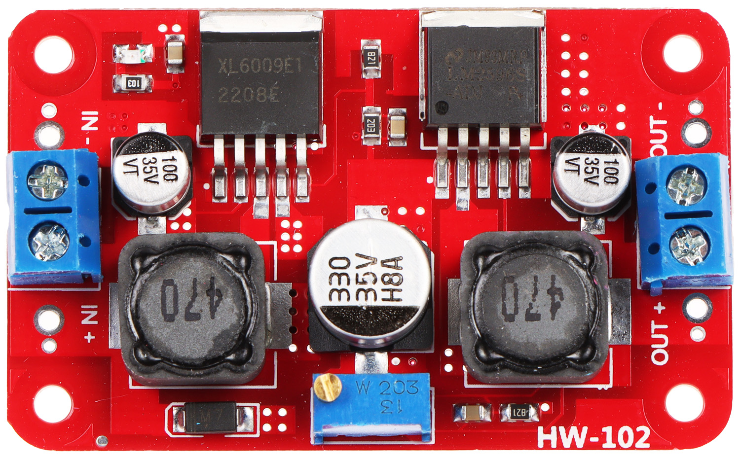 Convertor DC-DC step-down/step up 3.5-28V in 1.25-26V out 3A cu