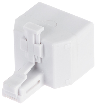 Splitter telefonic RJ-11 tată - 2xRJ-11 mamă