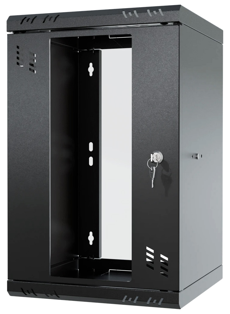 Cabinet mini rack 10 inch wallmount 9U 300mm adâncime negru Stalflex