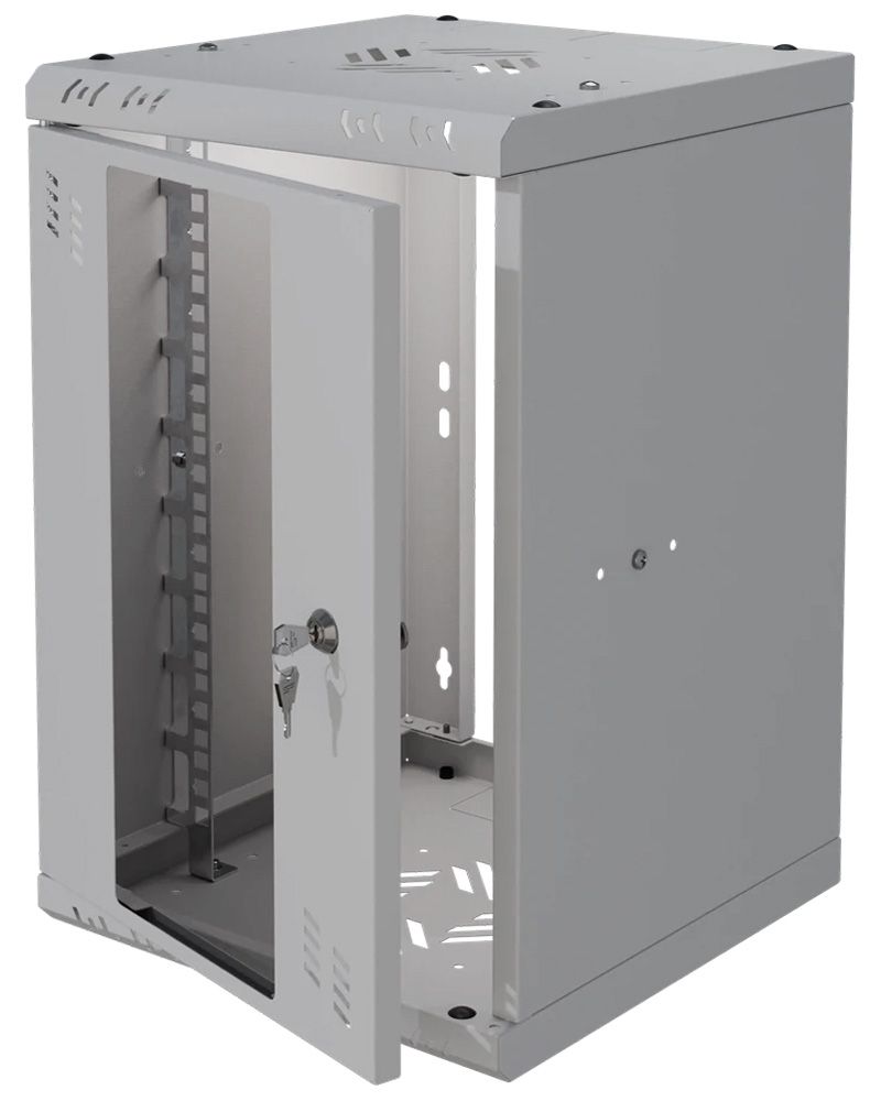 Cabinet mini rack 10 inch wallmount 9U 300mm adîncime gri Stalflex