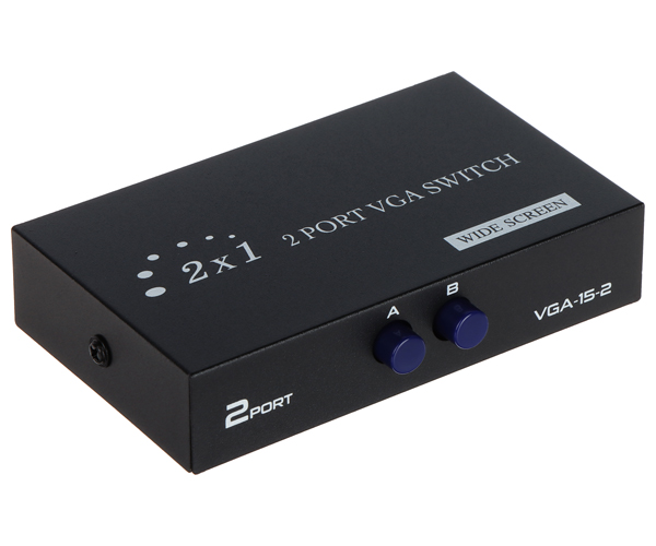 Comutator/switch sursă VGA 2 intrări suportă SVGA, XGA, SXGA